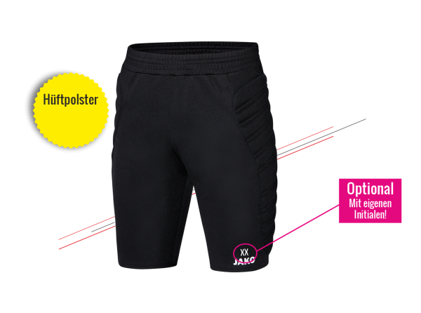 MTV Akademie- Torwarthose kurz -mit Polster